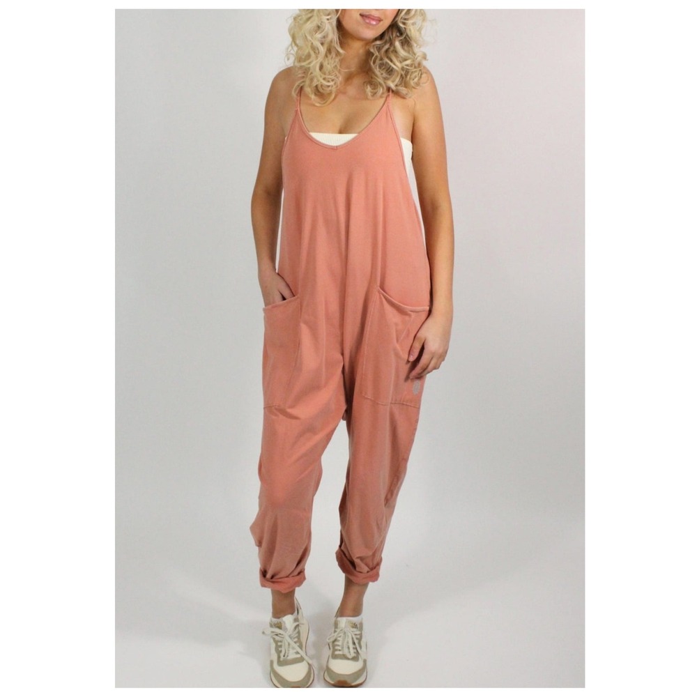 Free People Movement Hot Shot Onesie jumpsuit Size XS petal orange coral